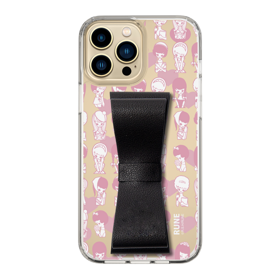 Slim Protection Case - STAND & RING RIBBON Black［ Rune Naito - RUNE Girl Kids ］