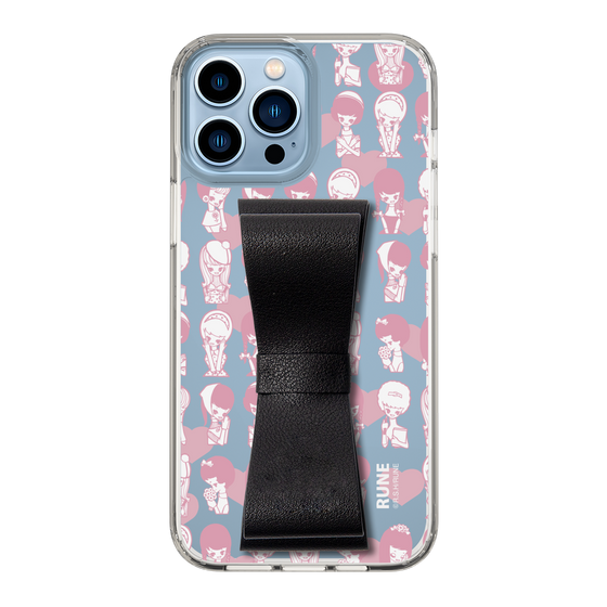 Slim Protection Case - STAND & RING RIBBON Black［ Rune Naito - RUNE Girl Kids ］