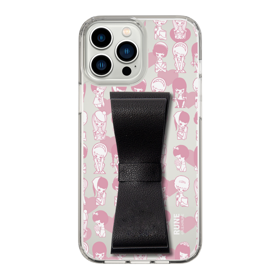 Slim Protection Case - STAND & RING RIBBON Black［ Rune Naito - RUNE Girl Kids ］
