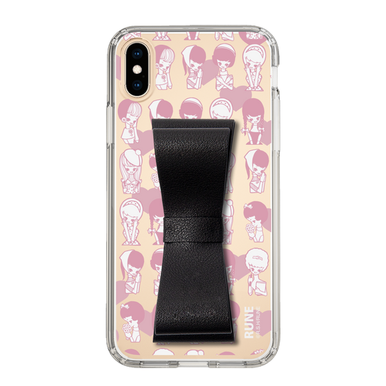 Slim Protection Case - STAND & RING RIBBON Black［ Rune Naito - RUNE Girl Kids ］