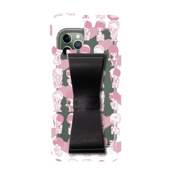 Slim Protection Case - STAND & RING RIBBON Black［ Rune Naito - RUNE Girl Kids ］