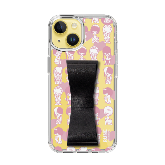 Slim Protection Case - STAND & RING RIBBON Black［ Rune Naito - RUNE Girl Kids ］