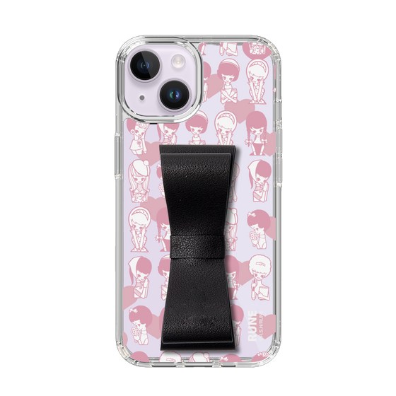 Slim Protection Case - STAND & RING RIBBON Black［ Rune Naito - RUNE Girl Kids ］