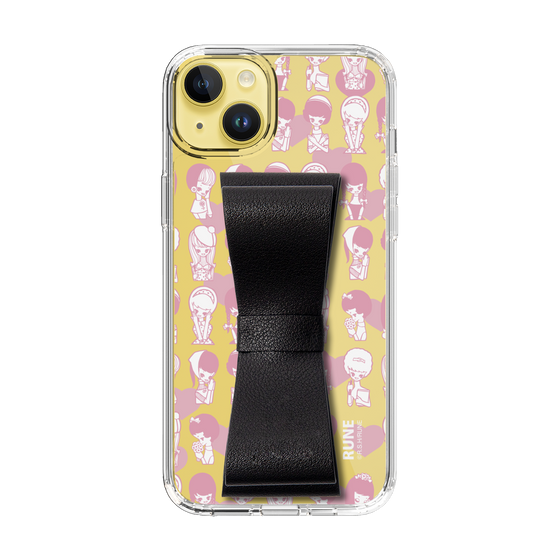 Slim Protection Case - STAND & RING RIBBON Black［ Rune Naito - RUNE Girl Kids ］