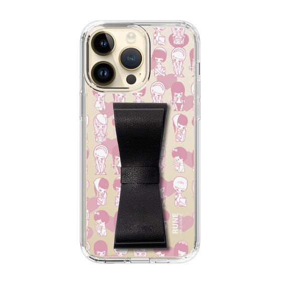 Slim Protection Case - STAND & RING RIBBON Black［ Rune Naito - RUNE Girl Kids ］