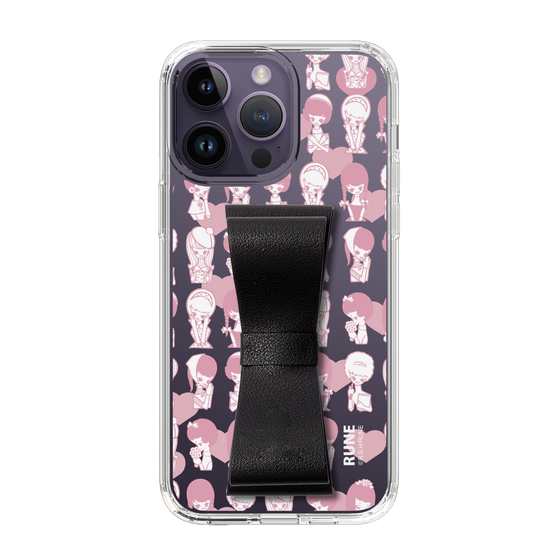 Slim Protection Case - STAND & RING RIBBON Black［ Rune Naito - RUNE Girl Kids ］