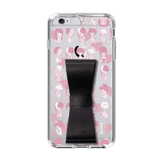 Slim Protection Case - STAND & RING RIBBON Black［ Rune Naito - RUNE Girl Kids ］