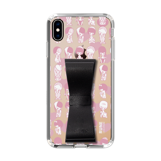 Slim Protection Case - STAND & RING RIBBON Black［ Rune Naito - RUNE Girl Kids ］