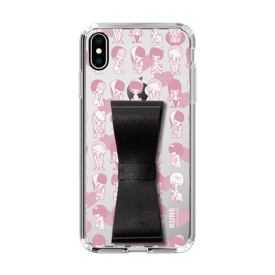 Slim Protection Case - STAND & RING RIBBON Black［ Rune Naito - RUNE Girl Kids ］