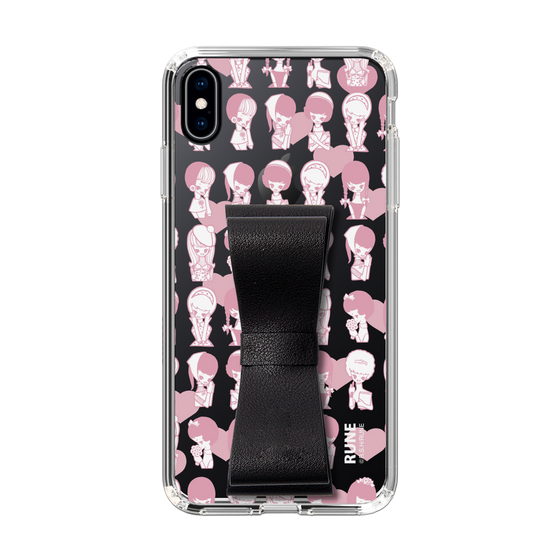 Slim Protection Case - STAND & RING RIBBON Black［ Rune Naito - RUNE Girl Kids ］