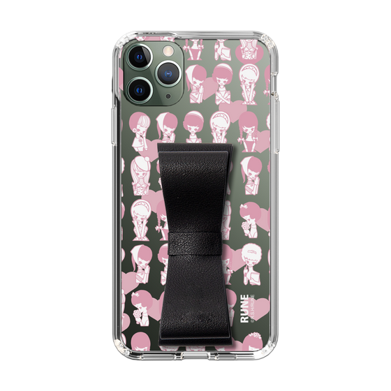 Slim Protection Case - STAND & RING RIBBON Black［ Rune Naito - RUNE Girl Kids ］