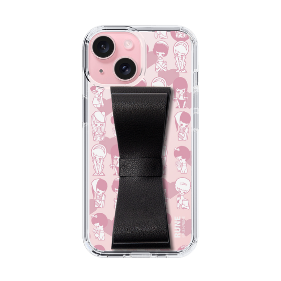 Slim Protection Case - STAND & RING RIBBON Black［ Rune Naito - RUNE Girl Kids ］