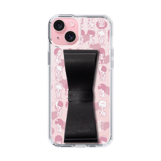 Slim Protection Case - STAND & RING RIBBON Black［ Rune Naito - RUNE Girl Kids ］