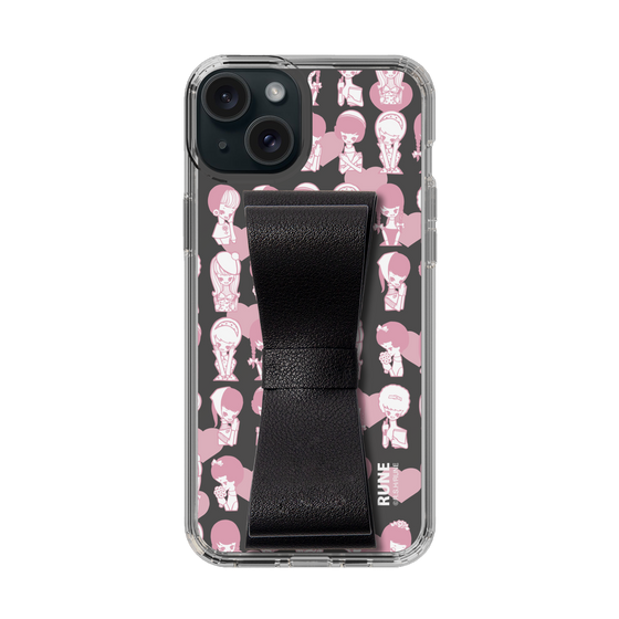 Slim Protection Case - STAND & RING RIBBON Black［ Rune Naito - RUNE Girl Kids ］