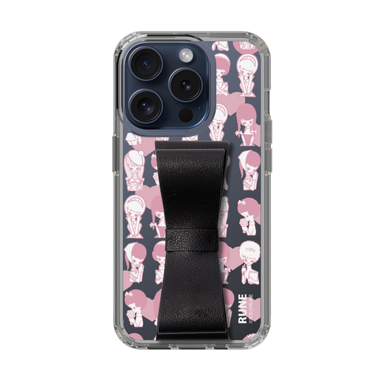 Slim Protection Case - STAND & RING RIBBON Black［ Rune Naito - RUNE Girl Kids ］