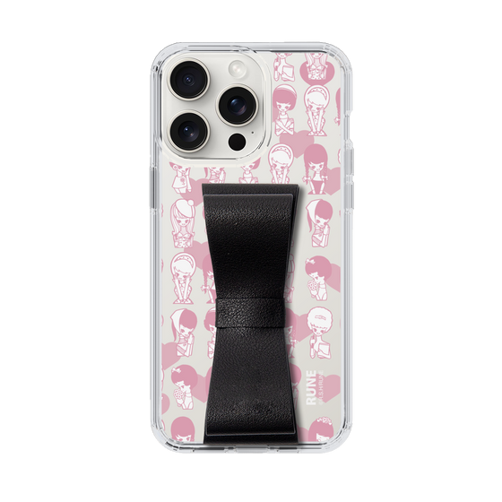 Slim Protection Case - STAND & RING RIBBON Black［ Rune Naito - RUNE Girl Kids ］
