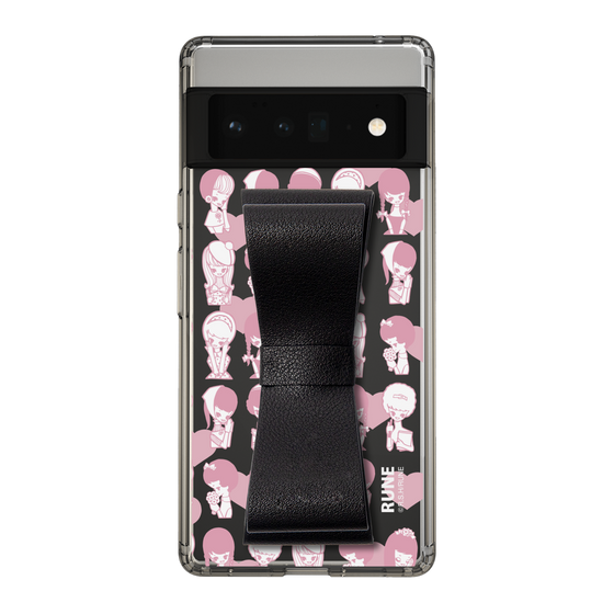 Slim Protection Case - STAND & RING RIBBON Black［ Rune Naito - RUNE Girl Kids ］