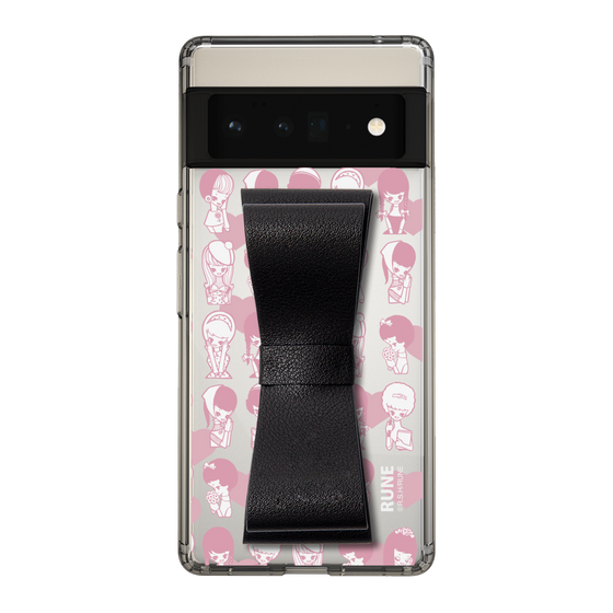 Slim Protection Case - STAND & RING RIBBON Black［ Rune Naito - RUNE Girl Kids ］