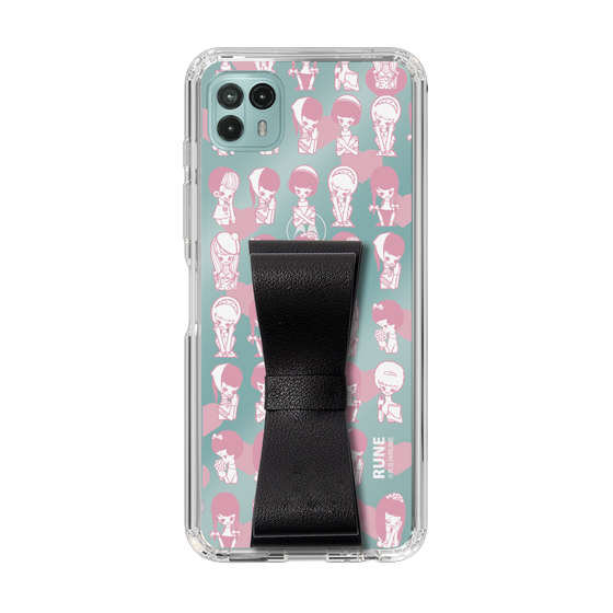 Slim Protection Case - STAND & RING RIBBON Black［ Rune Naito - RUNE Girl Kids ］