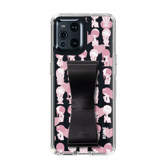 Slim Protection Case - STAND & RING RIBBON Black［ Rune Naito - RUNE Girl Kids ］