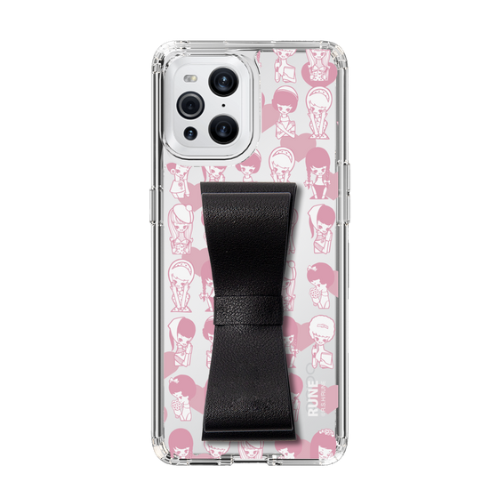 Slim Protection Case - STAND & RING RIBBON Black［ Rune Naito - RUNE Girl Kids ］