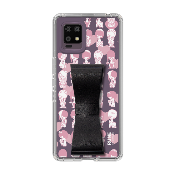 Slim Protection Case - STAND & RING RIBBON Black［ Rune Naito - RUNE Girl Kids ］