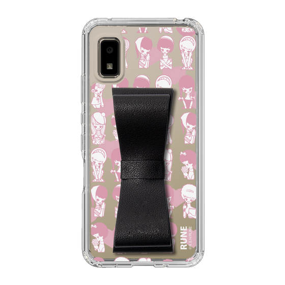 Slim Protection Case - STAND & RING RIBBON Black［ Rune Naito - RUNE Girl Kids ］