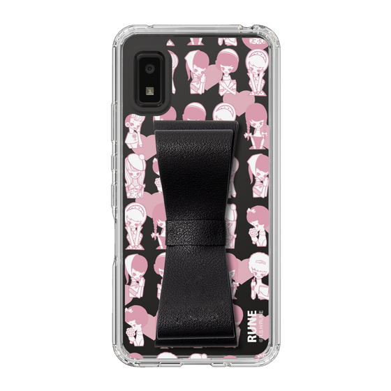 Slim Protection Case - STAND & RING RIBBON Black［ Rune Naito - RUNE Girl Kids ］