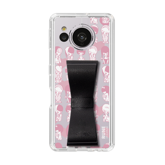 Slim Protection Case - STAND & RING RIBBON Black［ Rune Naito - RUNE Girl Kids ］