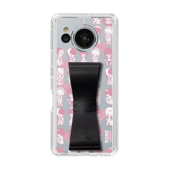 Slim Protection Case - STAND & RING RIBBON Black［ Rune Naito - RUNE Girl Kids ］