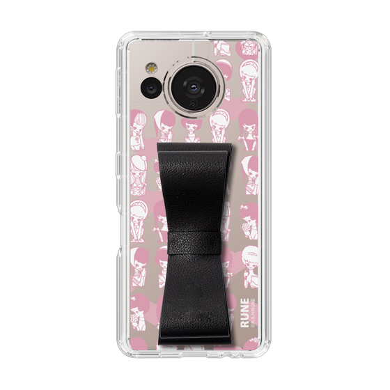Slim Protection Case - STAND & RING RIBBON Black［ Rune Naito - RUNE Girl Kids ］