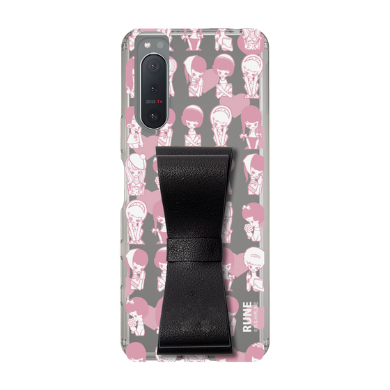 Slim Protection Case - STAND & RING RIBBON Black［ Rune Naito - RUNE Girl Kids ］