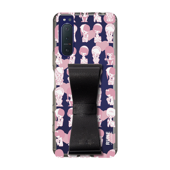 Slim Protection Case - STAND & RING RIBBON Black［ Rune Naito - RUNE Girl Kids ］