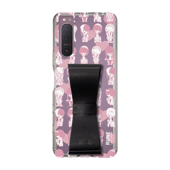 Slim Protection Case - STAND & RING RIBBON Black［ Rune Naito - RUNE Girl Kids ］
