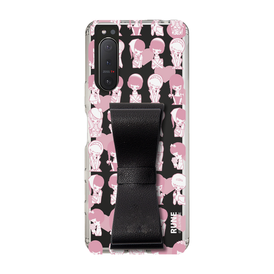 Slim Protection Case - STAND & RING RIBBON Black［ Rune Naito - RUNE Girl Kids ］