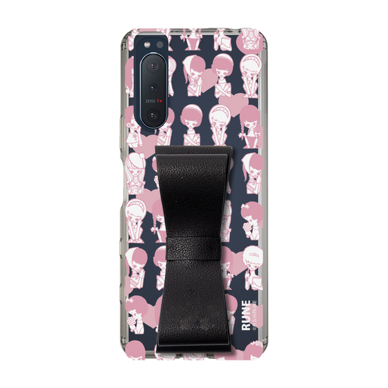 Slim Protection Case - STAND & RING RIBBON Black［ Rune Naito - RUNE Girl Kids ］