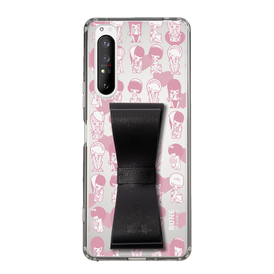 Slim Protection Case - STAND & RING RIBBON Black［ Rune Naito - RUNE Girl Kids ］