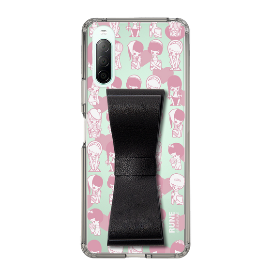 Slim Protection Case - STAND & RING RIBBON Black［ Rune Naito - RUNE Girl Kids ］