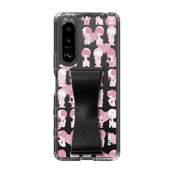Slim Protection Case - STAND & RING RIBBON Black［ Rune Naito - RUNE Girl Kids ］