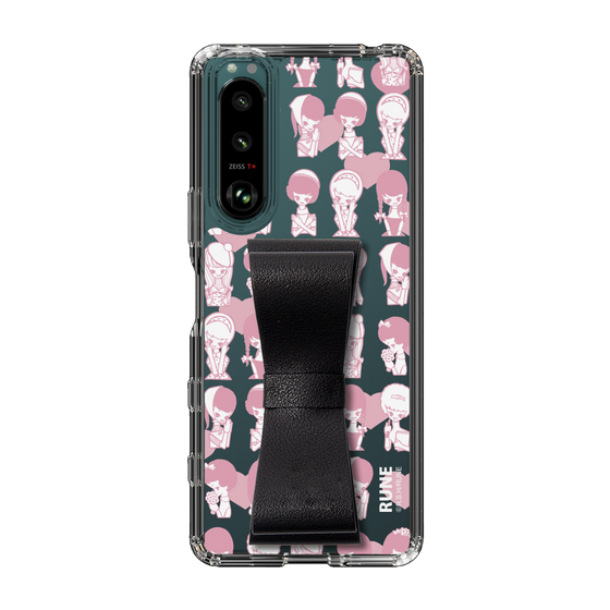Slim Protection Case - STAND & RING RIBBON Black［ Rune Naito - RUNE Girl Kids ］