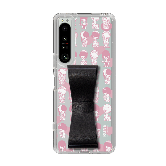 Slim Protection Case - STAND & RING RIBBON Black［ Rune Naito - RUNE Girl Kids ］