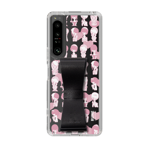 Slim Protection Case - STAND & RING RIBBON Black［ Rune Naito - RUNE Girl Kids ］