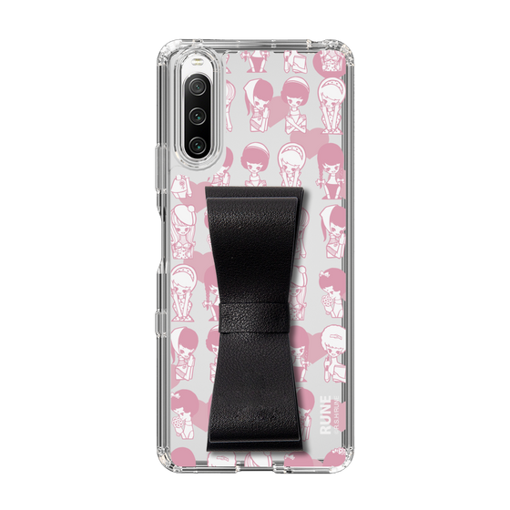 Slim Protection Case - STAND & RING RIBBON Black［ Rune Naito - RUNE Girl Kids ］
