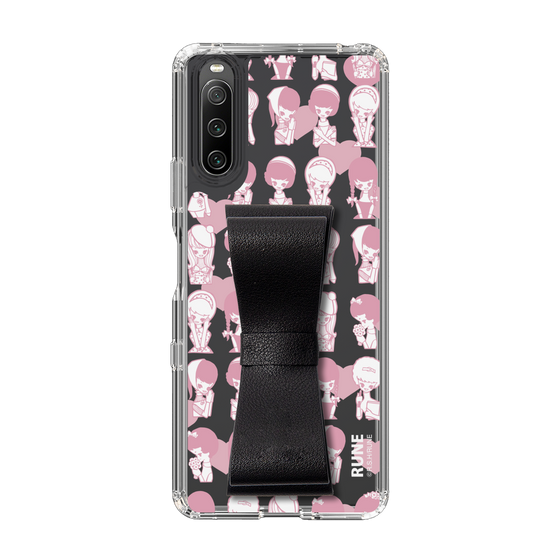 Slim Protection Case - STAND & RING RIBBON Black［ Rune Naito - RUNE Girl Kids ］