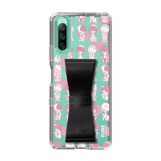 Slim Protection Case - STAND & RING RIBBON Black［ Rune Naito - RUNE Girl Kids ］