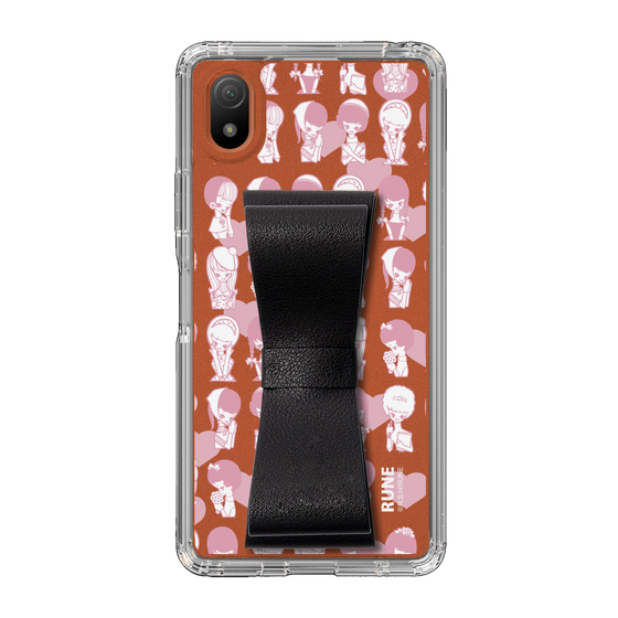 Slim Protection Case - STAND & RING RIBBON Black［ Rune Naito - RUNE Girl Kids ］