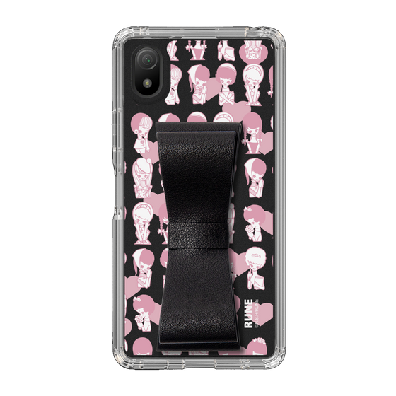 Slim Protection Case - STAND & RING RIBBON Black［ Rune Naito - RUNE Girl Kids ］