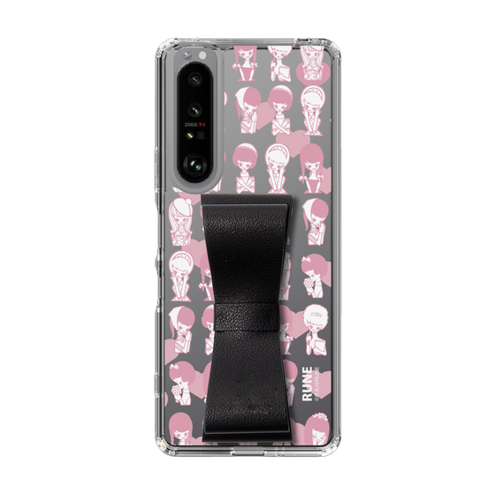 Slim Protection Case - STAND & RING RIBBON Black［ Rune Naito - RUNE Girl Kids ］