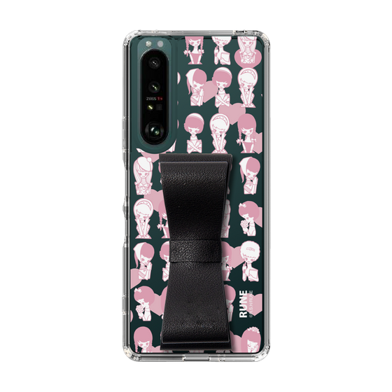 Slim Protection Case - STAND & RING RIBBON Black［ Rune Naito - RUNE Girl Kids ］