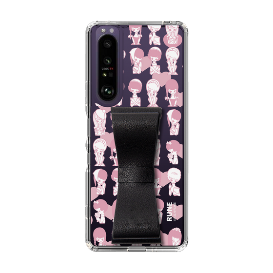Slim Protection Case - STAND & RING RIBBON Black［ Rune Naito - RUNE Girl Kids ］